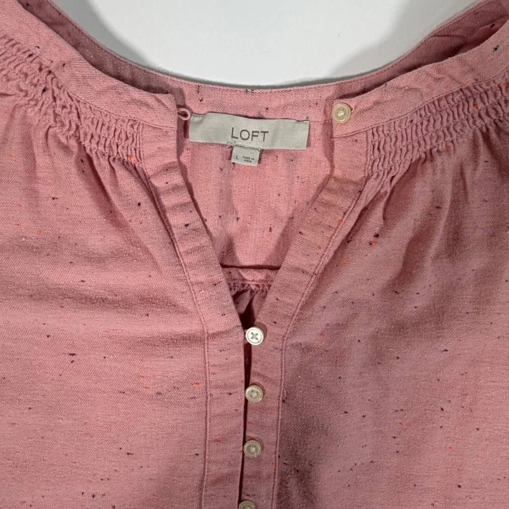 LOFT pink speckled